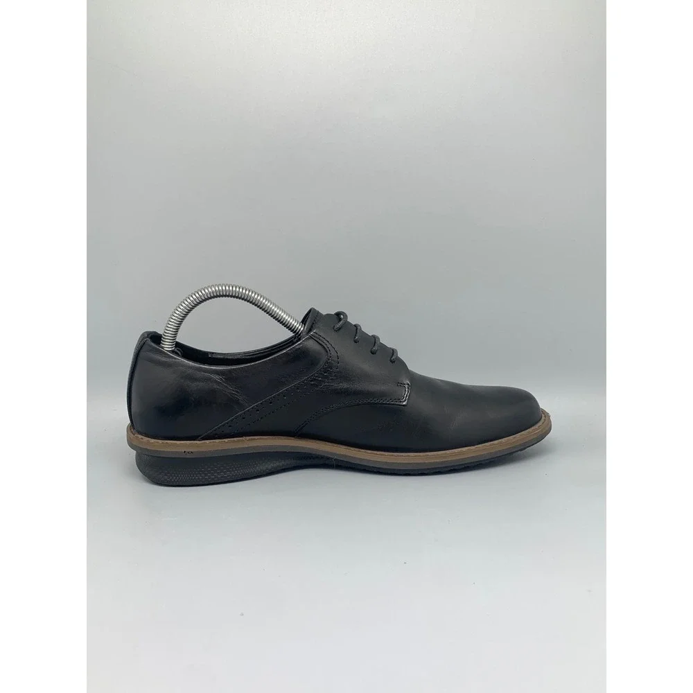 ECCO Helsinki 2.0 Black Leather Derby‎ Shoes 500164 Men's Sz 8-8.5 (EU 42)